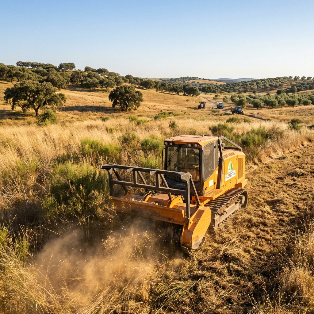 Limpeza de Terrenos com maquinaria pesada
